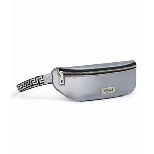 Versace Silver Belt Bag Travel Pouch Fanny Pack + Dust Bag New.